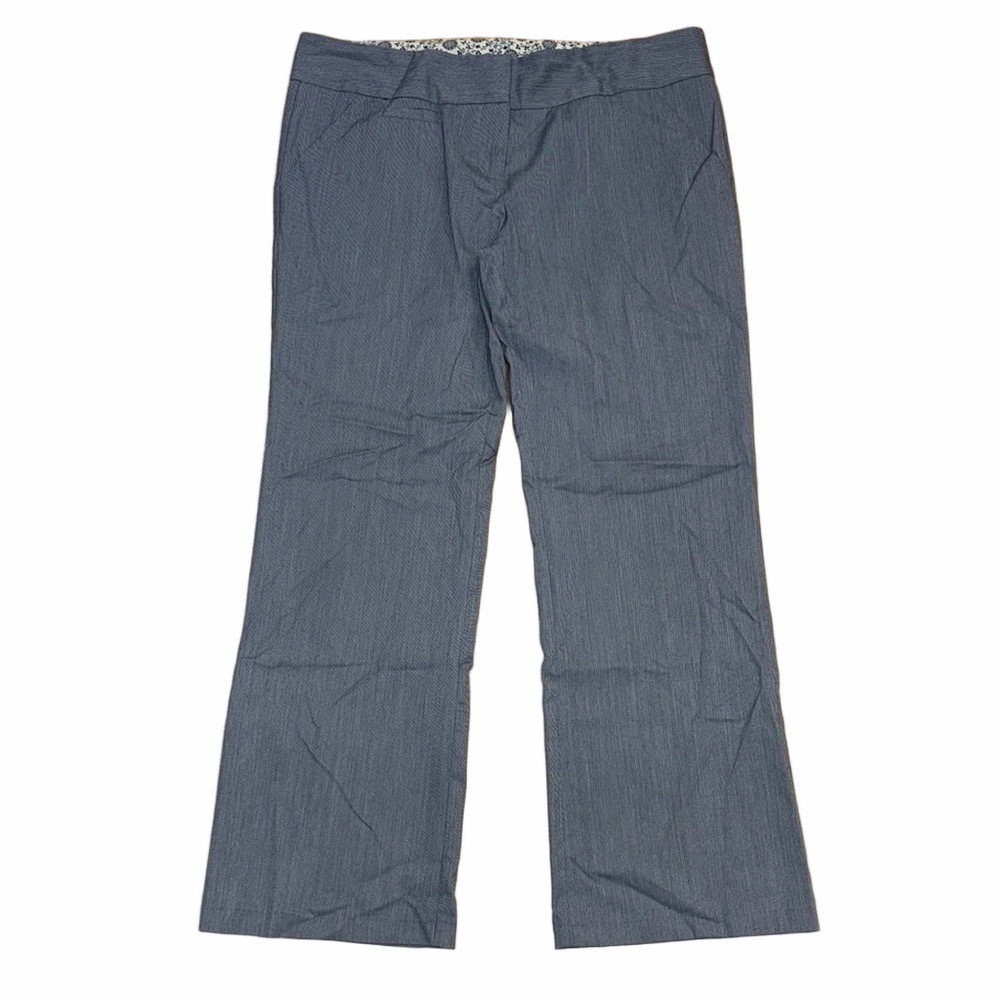 Studio Y 15/16 Blue Stretch Straight Leg Dress Pants Work Trousers